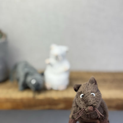 Ikea Gosig Mus Plush Mouse - Small Grey Mouse Soft Toy Discontinued Plush 4"