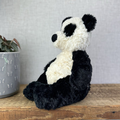 Jellycat Small Bartlesham Panda Bear - Vintage Panda With Tags Collectible 11"