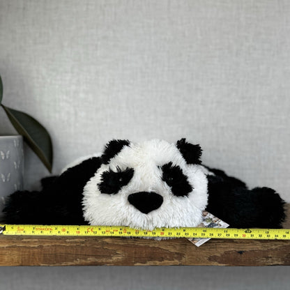 Jellycat Medium Truffles Panda Black White Soft Panda Cushion Vintage Plush 14”