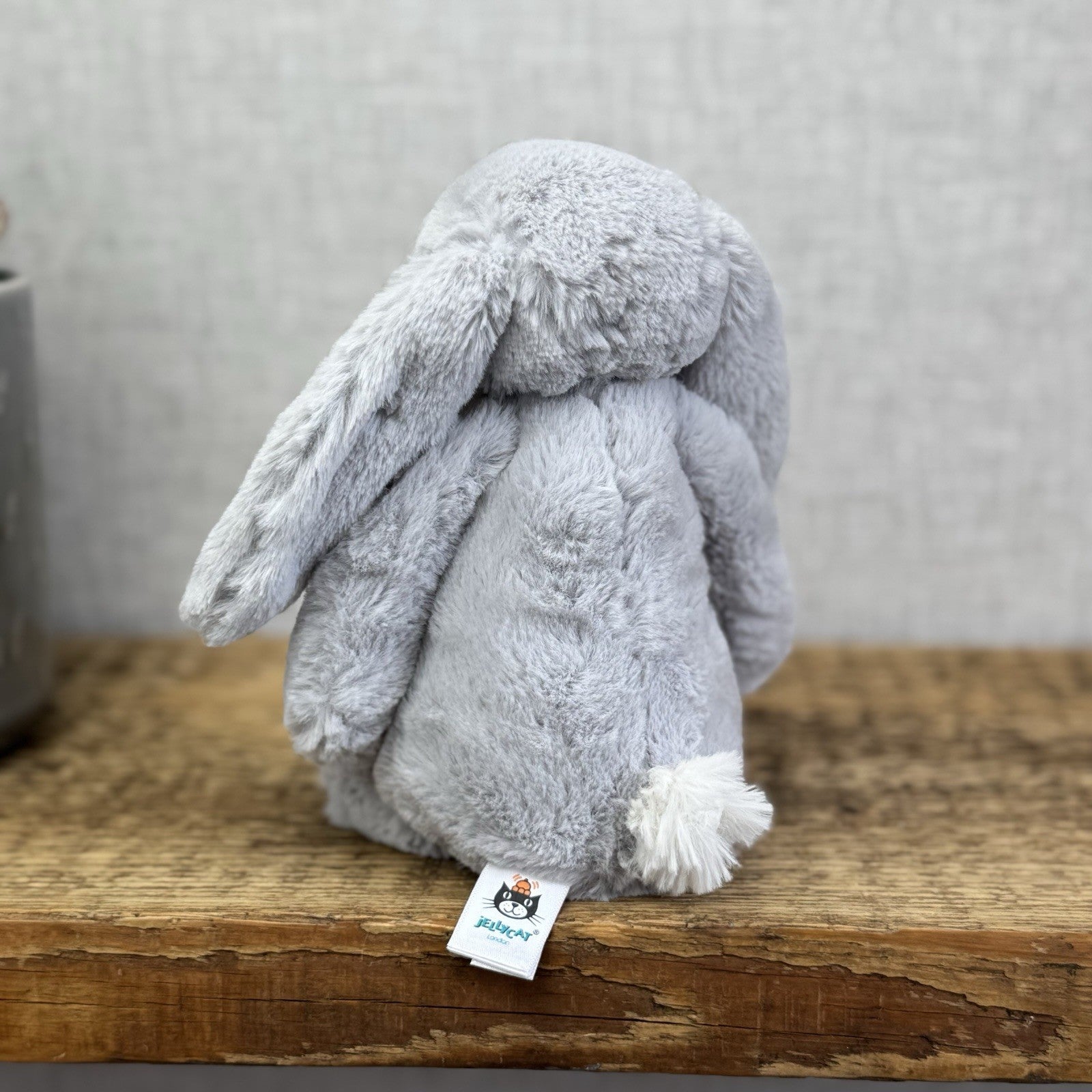 Jellycat Small Silver Rabbit Bunny - Small Grey Bunny White Tail With Tags 8”