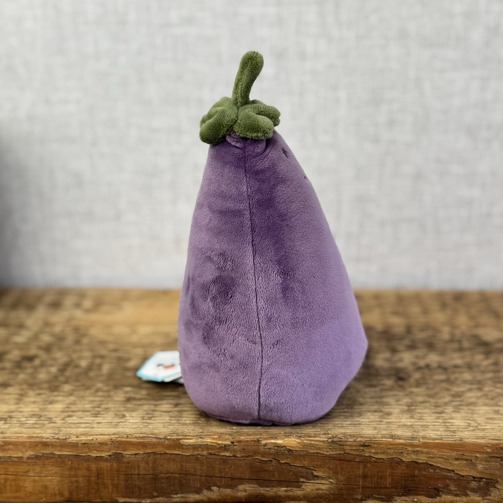 Jellycat Vivacious Aubergine - Small Purple Velour Beanie Vegetable Play 7" NWT