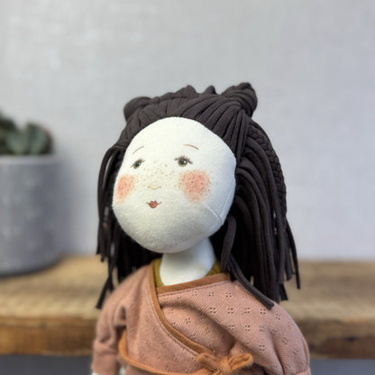 Moulin Rory - Les Rosalies Marjolaine Rag Doll - Scandinavian Doll Soft Toy 16”