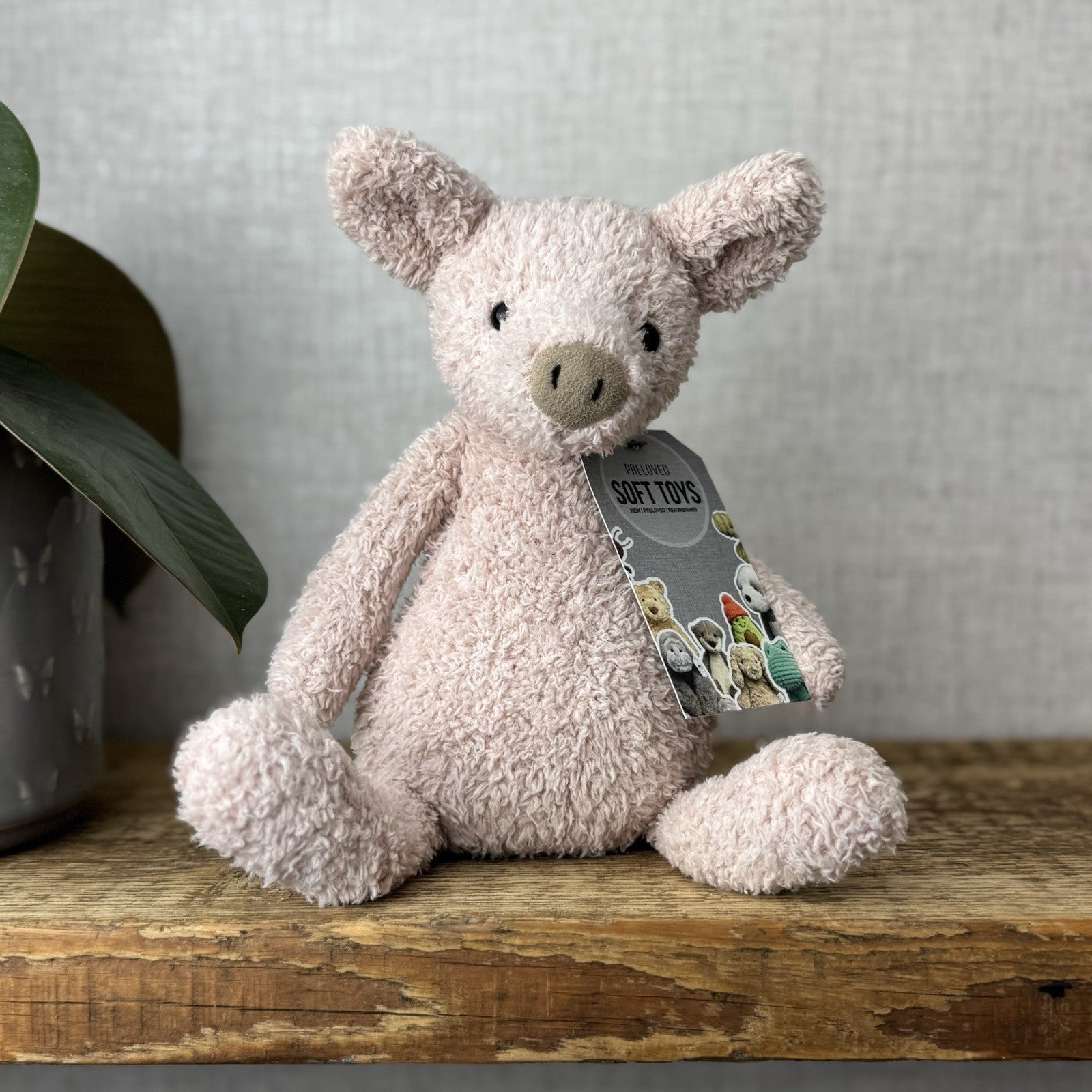 Jellycat Chou Chou Pig - ChouChou Piglet Textured Soft Light Pink Pig Plush 10”