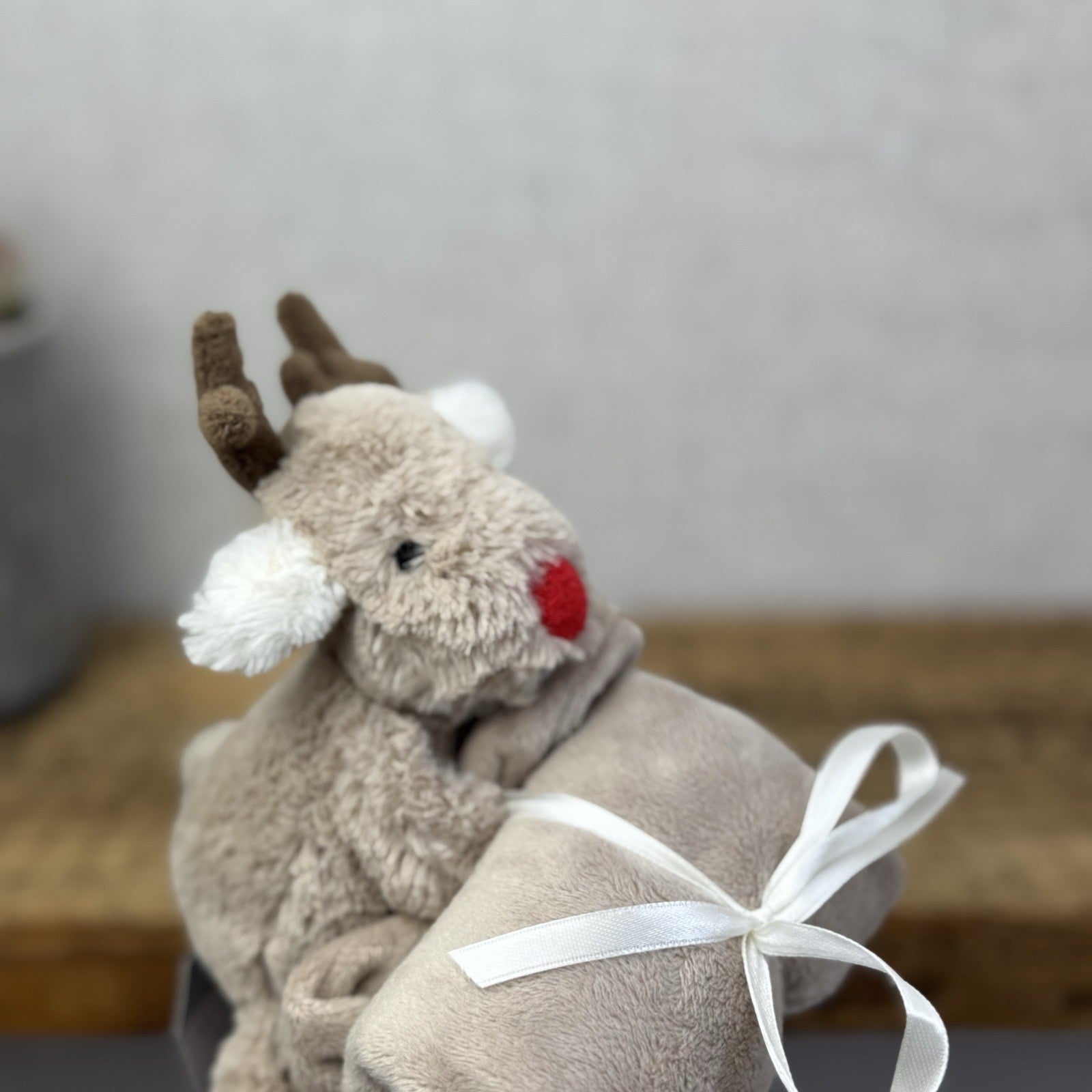 John Lewis X Jellycat Baby Reindeer Christmas Soother Soft Comforter Winter Baby