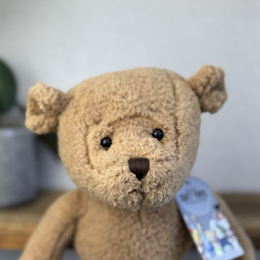 Barbara Bukowski Teddy Bear - Julian Lionheart Yellow Gold Beanie Bear Retired