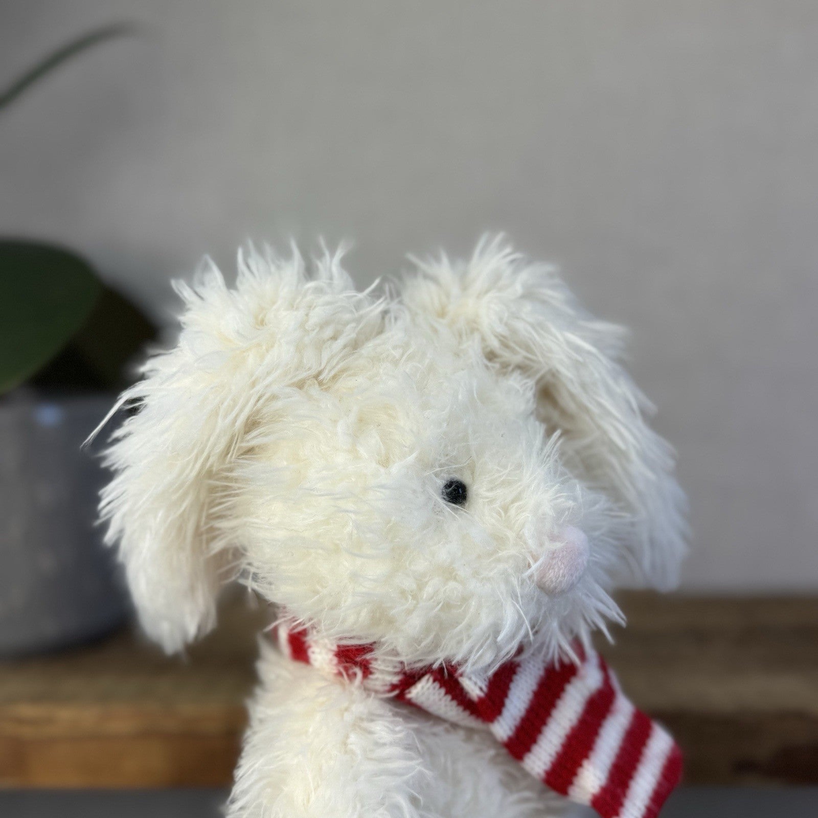 Laura Ashley Angora Bunny - Angora Bunny In Red Scarf - Jellycat Collaboration