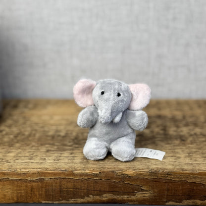 Marks & Spencers Soft Toy - M&S Miniature Elephant Plush Vintage - 7913686
