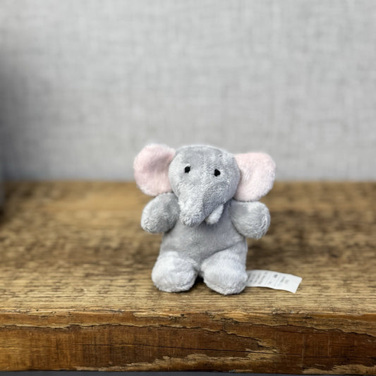 Marks & Spencers Soft Toy - M&S Miniature Elephant Plush Vintage - 7913686