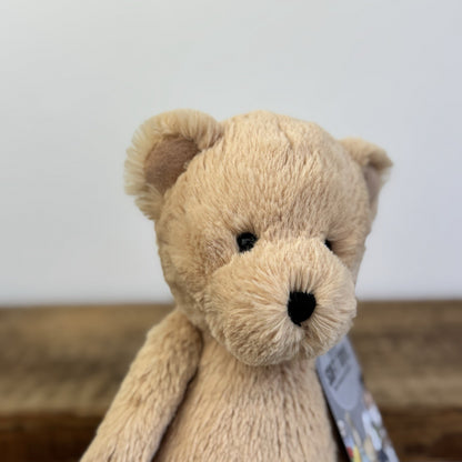 Jellycat Bashful Honey Bear - Medium Bashful Bear Light Brown Bear 12"