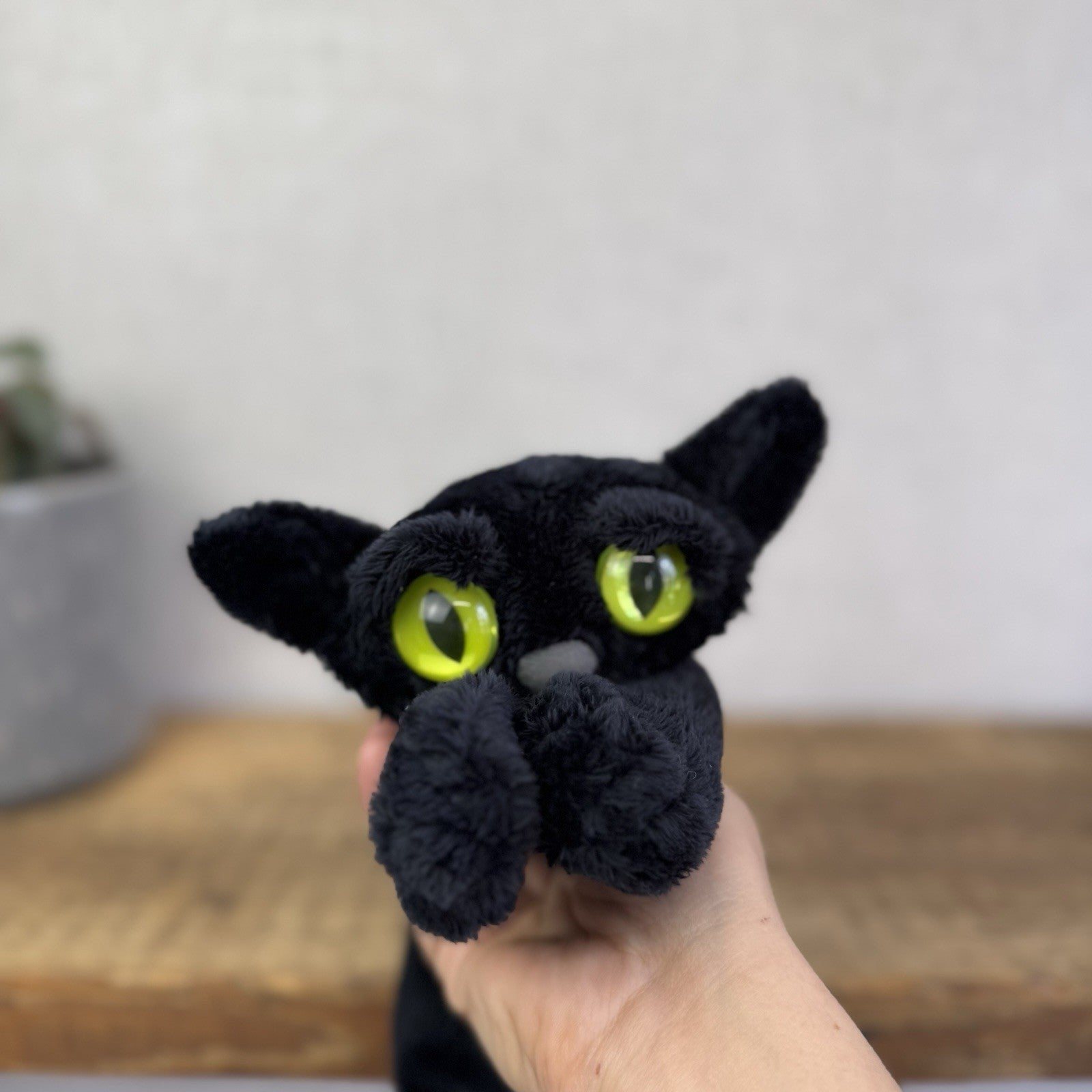 Manhattan Toy Lanky Cats Ziggy - Black Floppy Kitten Soft Toy Without Tag 13”