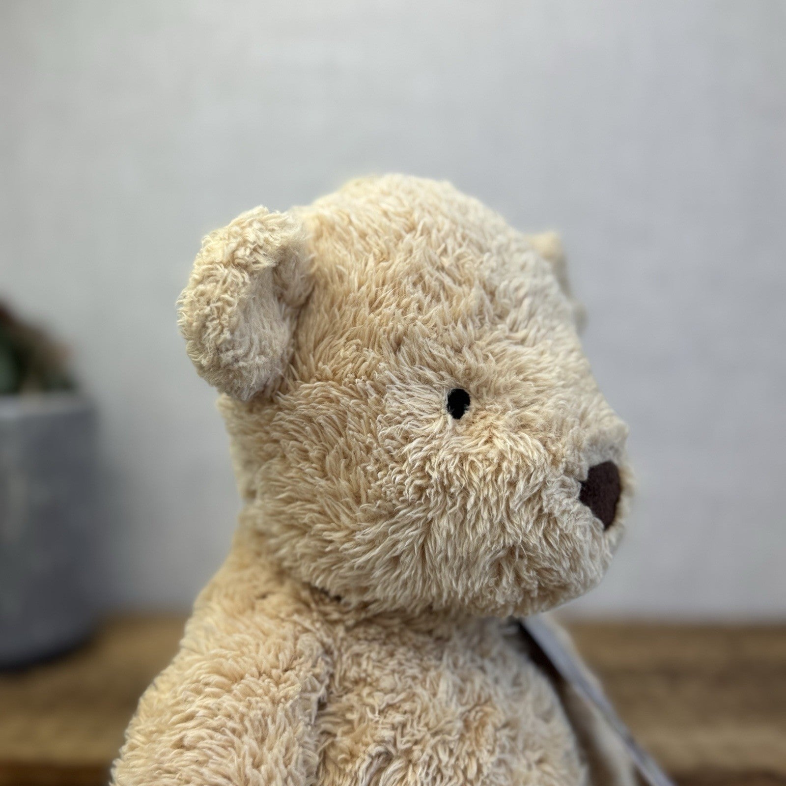 Marks & Spencers Soft Toy - Fluffy Beige Bear My First Sepncer Bear - 0595947