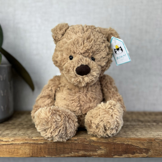 Jellycat Small Bumbly Bear - Small Brown Retired Bear Soft Toy Beanie 12"