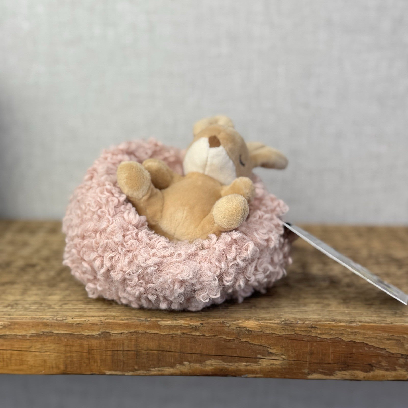 Jellycat Hibernating Bunny- Baby Sleeping Rabbit & Nest Soft Toy Plush Cute 5”