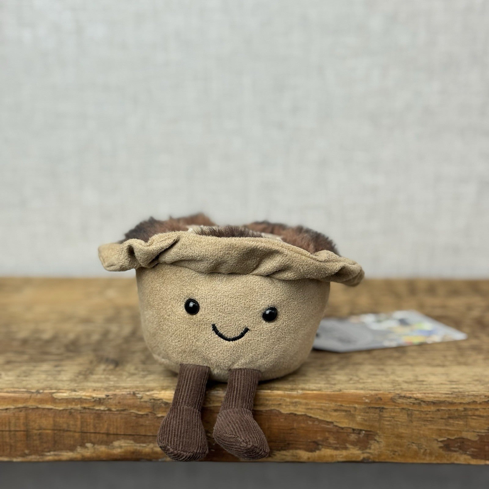 Jellycat Amuseable Mince Pie Soft Toy - Christmas Plush Beanie Small Pie 5"