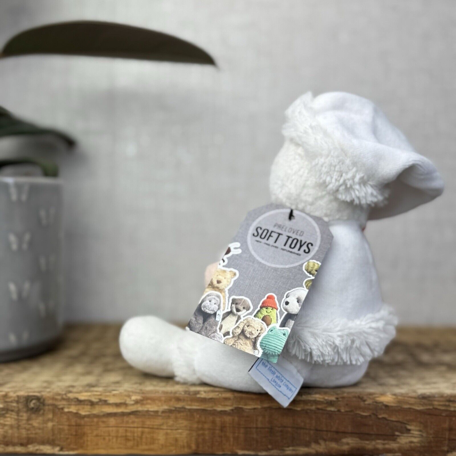 The Little White Company Beanie Santa - Jellycat Collaborative Christmas 10"
