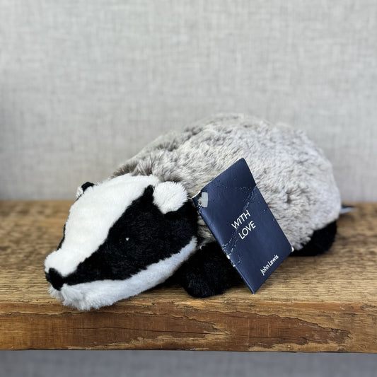 John Lewis Betsy Badger - Christmas Advert Jellycat Collaboartive Plush Tags