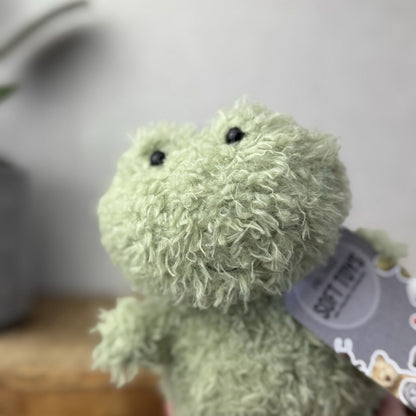 Jellycat Little Frog - Fluffy Little Frog - Light Gren Frog Plush Soft Toy Small