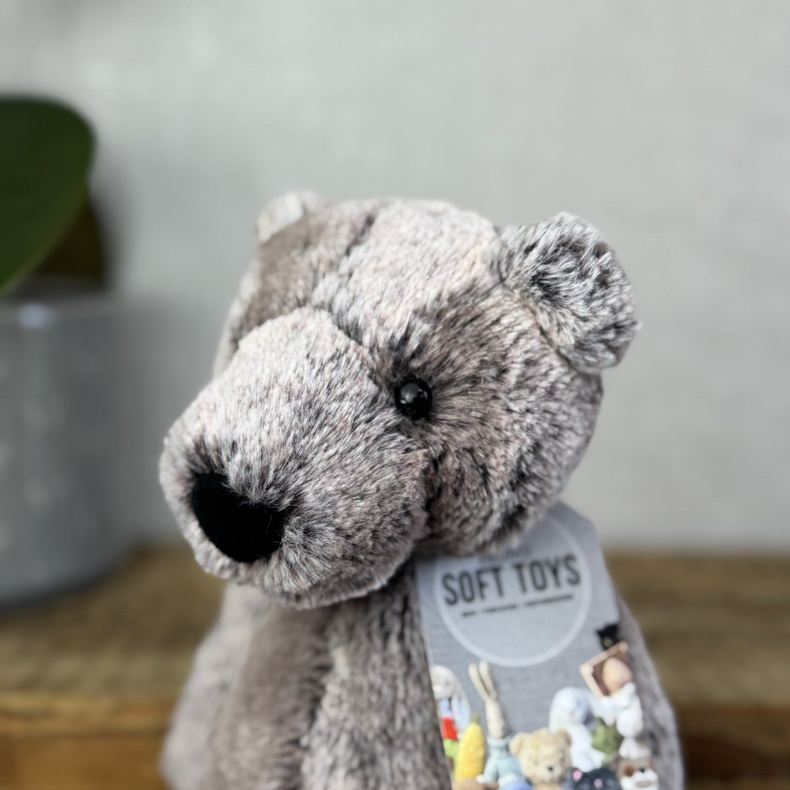 Jellycat Bramble Bear - Medium Woodland/cottontail colour Bashful Bear 12"