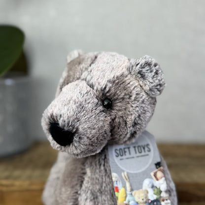 Jellycat Bramble Bear - Medium Woodland/cottontail colour Bashful Bear 12"