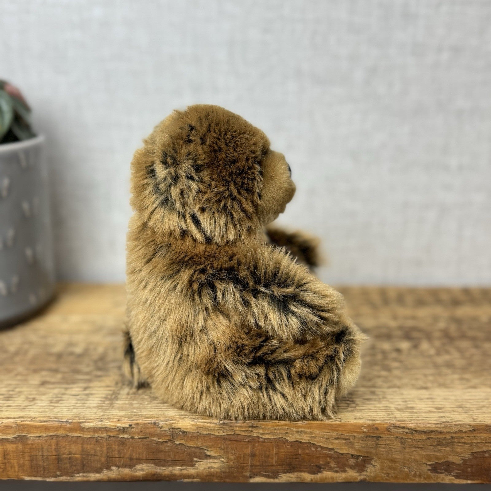 Living Nature Animal Soft Toy - Small Brown Bear Plush Eco Plush Toy New Tags 6"