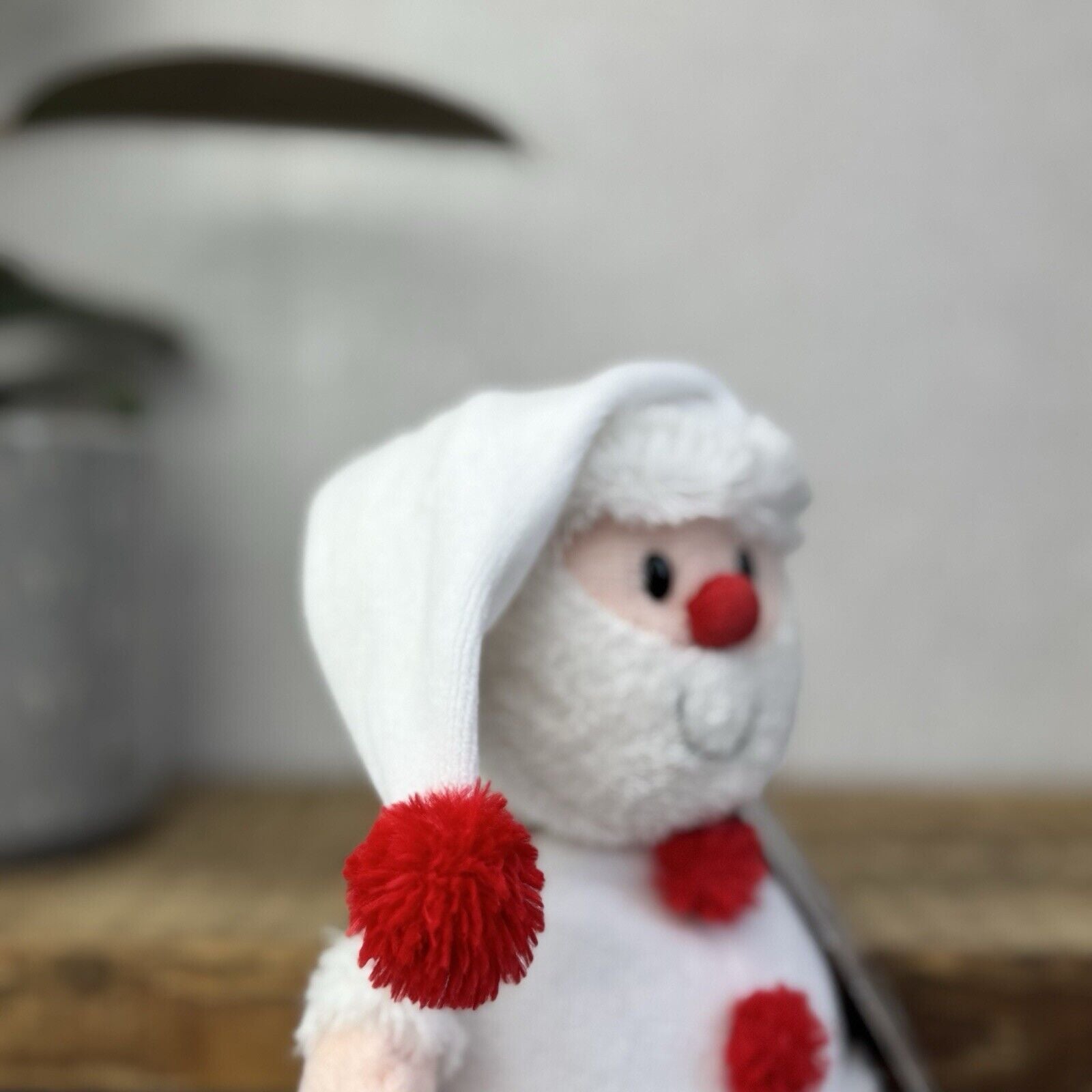 The Little White Company Beanie Santa - Jellycat Collaborative Christmas 10"