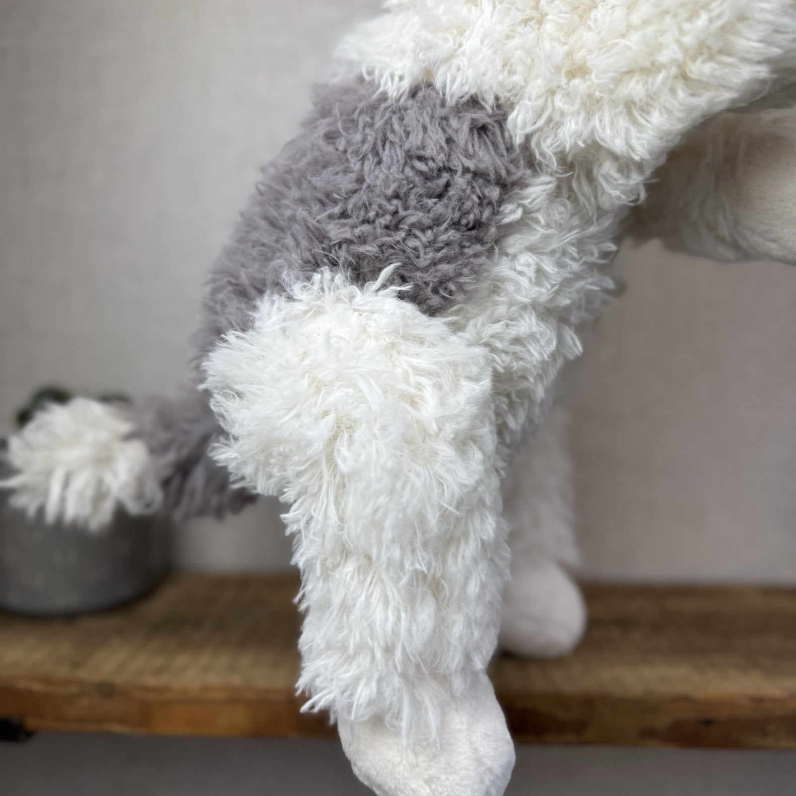 Jellycat Floofie Sheepdog - Large Shaggy Sheepdog Soft Toy Beanie Plush 19"