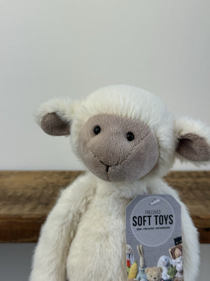 Jellycat Sweetie Lamb - Medium Fluffy Beige Face Lamb Retired/Rare 12"