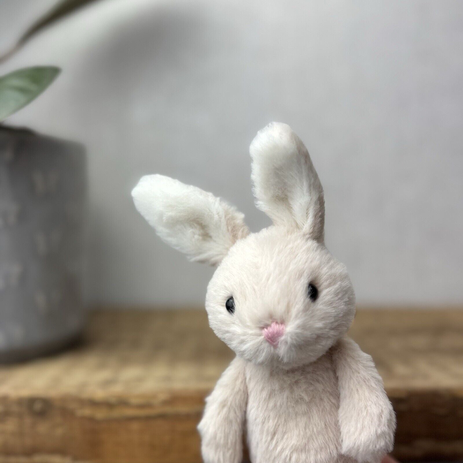 Jellycat Oatmeal Fluffy Bunny - Mini Bunny - Tiny Fluffy Bunny 5” Pocket Pal (2)