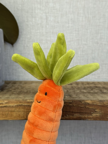 Jellycat Vivacious Carrot - Jellycat Carrot Soft Toy - Vegetable Soft Toy 8"