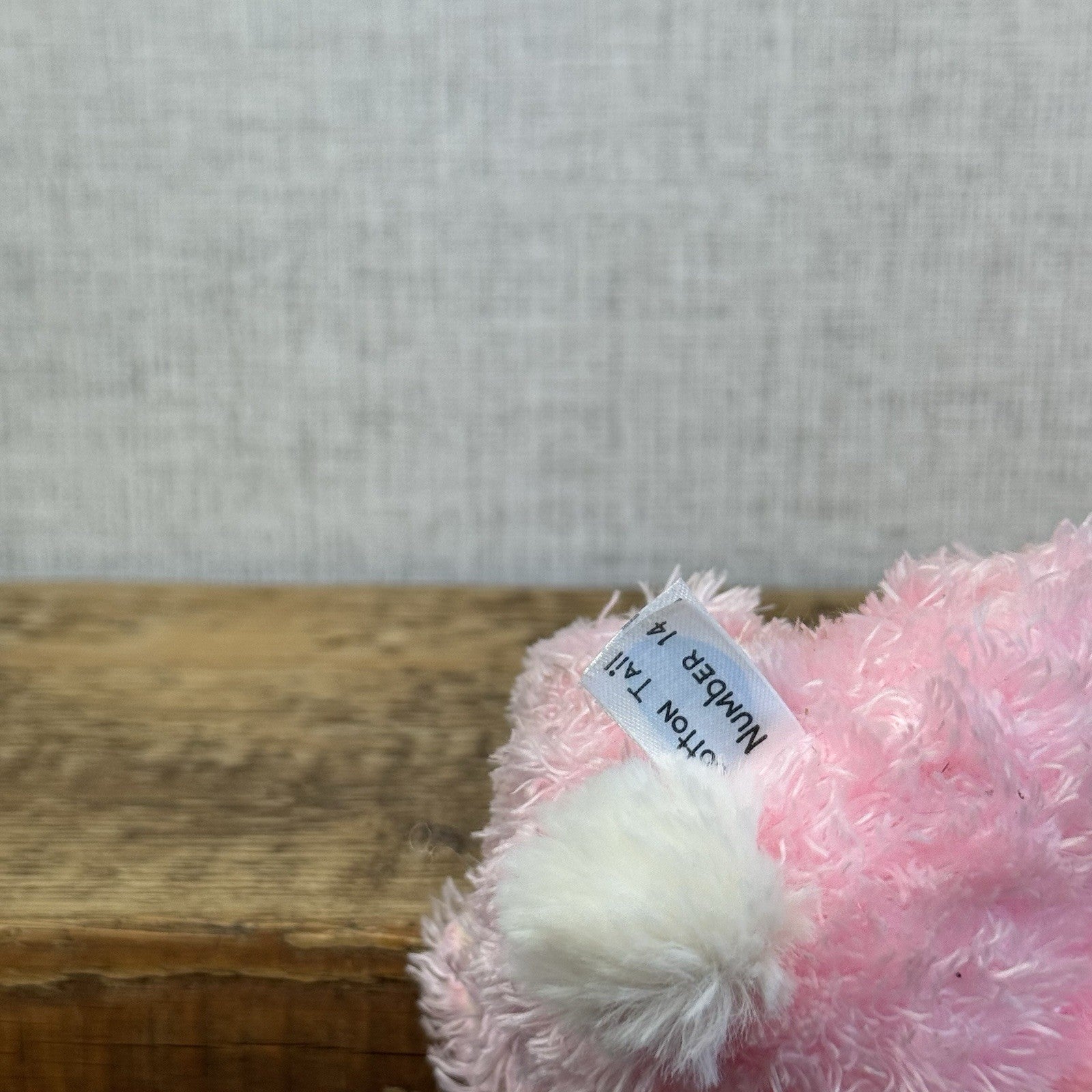 Blue Nose Friends Cotton Tail Bunny #14 5" NWOT Pink Bunny Curly Hair Bunny