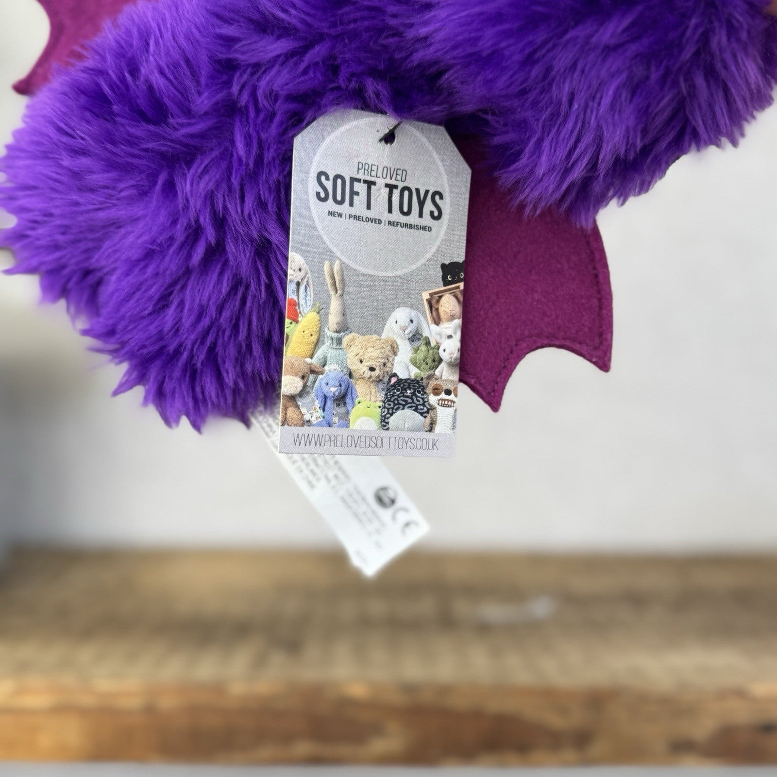 Fuggler - Count Fuggula Purple Fluffy Bat Funny Ugly Monster Rare Collectible