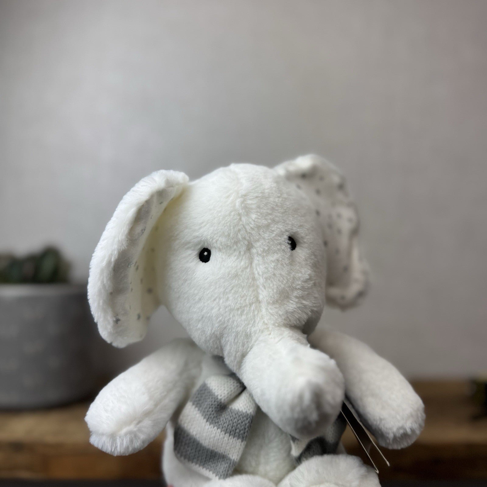 John Lewis (Jellycat Collab) My First Christmas Eelephant Soft Toy Beanie NWT 9"
