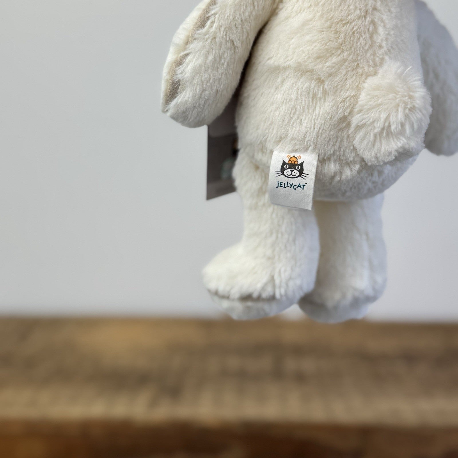 Jellycat Small Piper Bunny - White Retired Small Piped Bunny Rare NWOT 8"