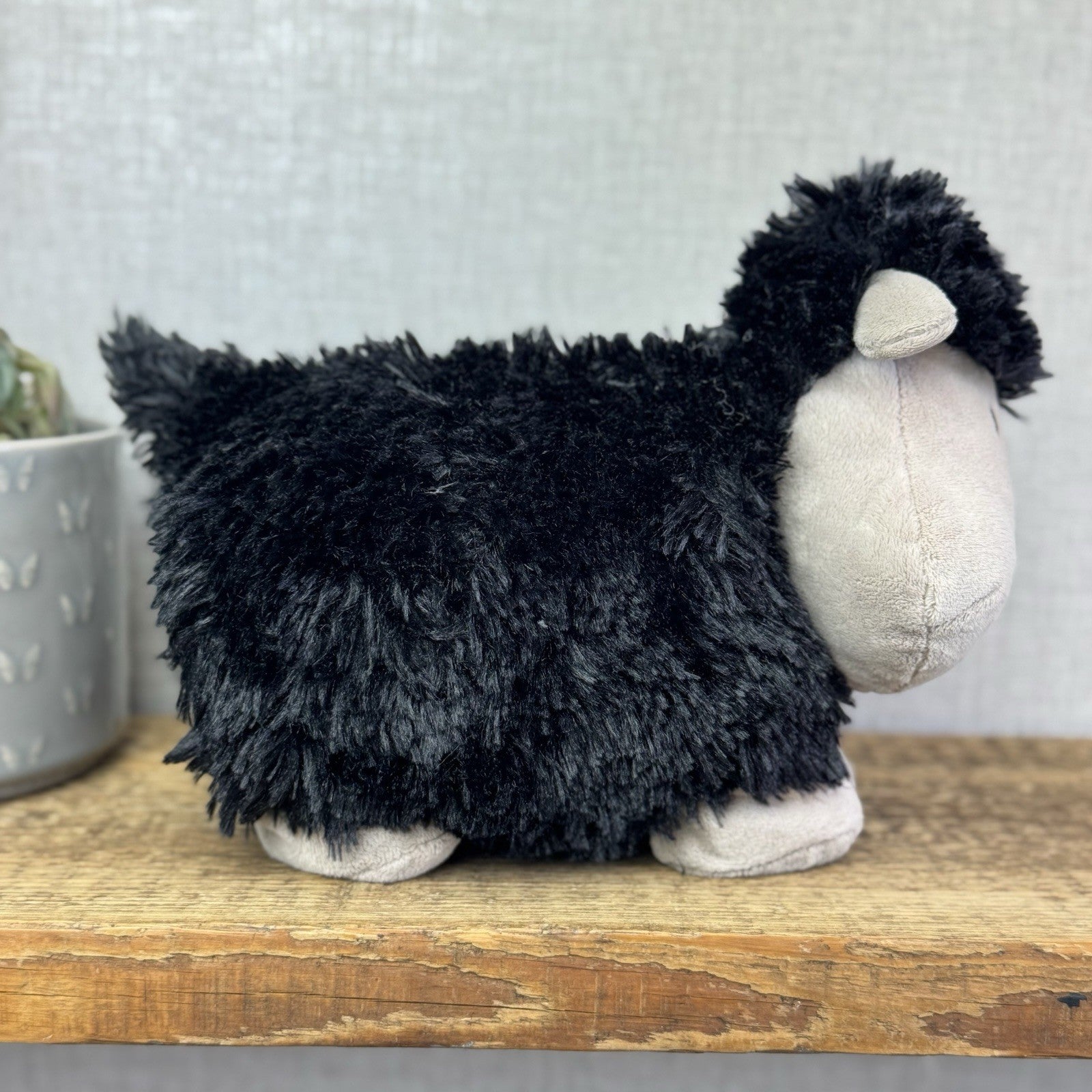Jellycat Medium Black Truffles Sheep - Floppy Lamp Pillow Beanie Retired 14” NWT