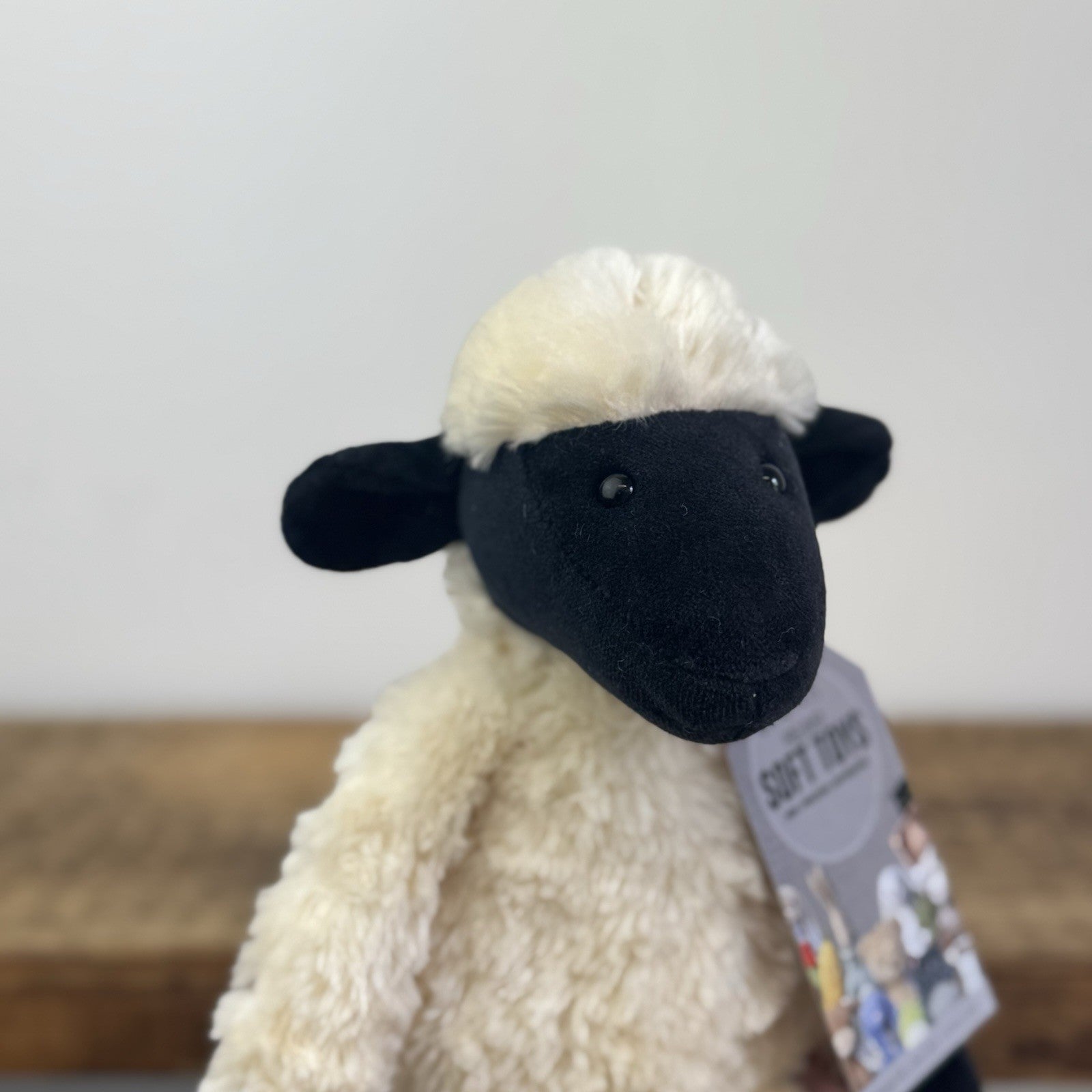 Jellycat Small Pickles Black Faced Lamb - Vintage Beanie Lamb Soft Toy NWOT 