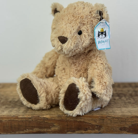 Jellycat Small Edward Bear - With Tags Retired Small Golden Traditional Bear 9"