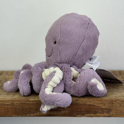 Jellycat Little Maya Octopus - Purple Octopus Beanie Super Soft 6” NWOT