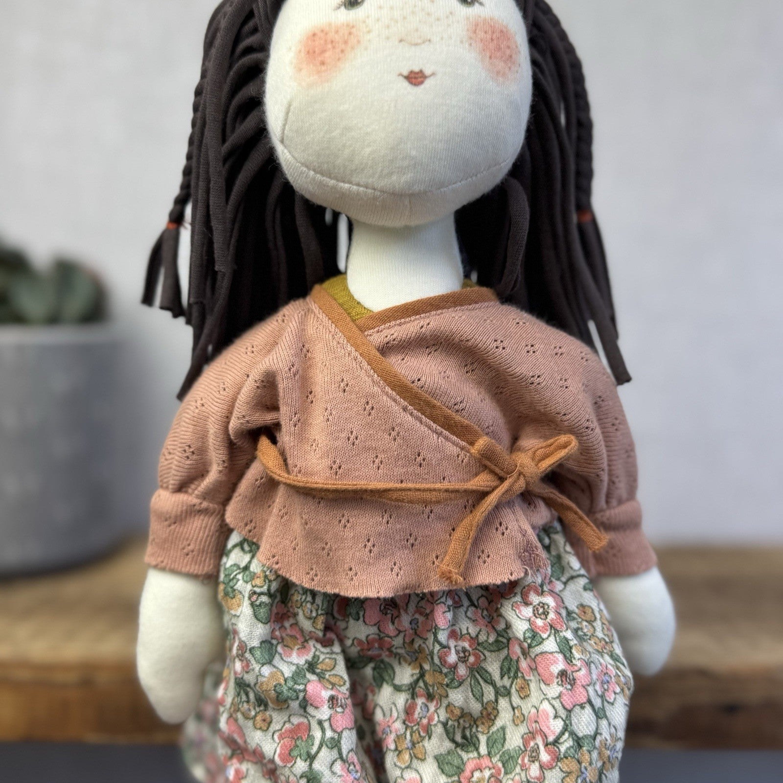 Moulin Rory - Les Rosalies Marjolaine Rag Doll - Scandinavian Doll Soft Toy 16”