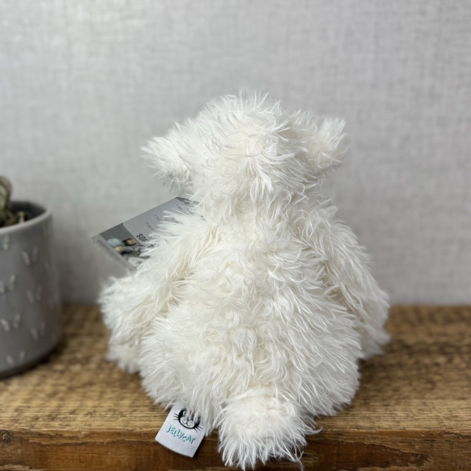 Jellycat Small Muffin Lamb - Fluffy Sheep Blue Eyes NWOT Rare Cute 12"