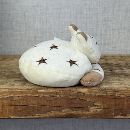 Jellycat Natural Nap - Retired 1998 Cream Cat Stars/moons Vintage With Tags 4”