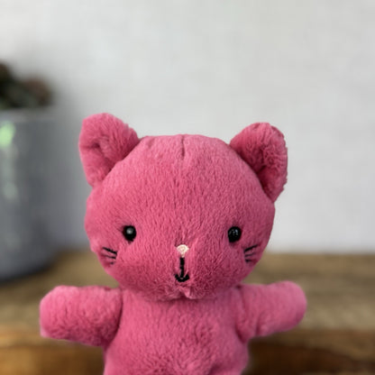 Jellycat Sweetsicle Cat - Tiny Pink Rabbit Plush Beanie New Without Tags 5"