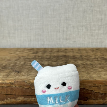Squishmallow Squishville - Melly Milk Cartoon Food Plush (Multi Buy Discount)