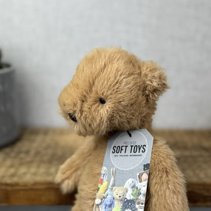 Jellycat Small Benjamin Bear - Maple Colour Small Beanie Bear Plush NWOT 10"