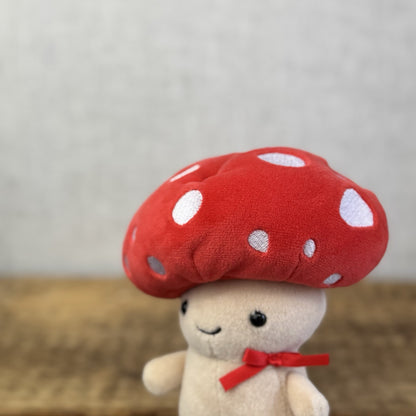 Jellycat Fun-Guy Robbie Red Mushroom Jellycat Plush Cute Kawaii Small 8”