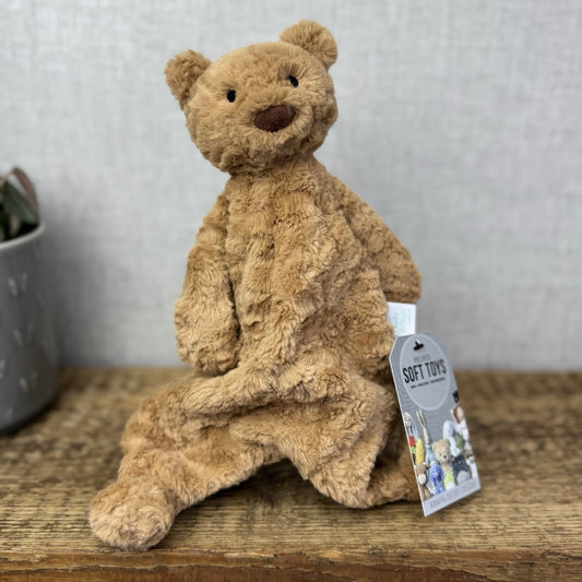 Jellycat Batholemew Bear Soother Comort Blanket - Bear Lovely New Without Tags