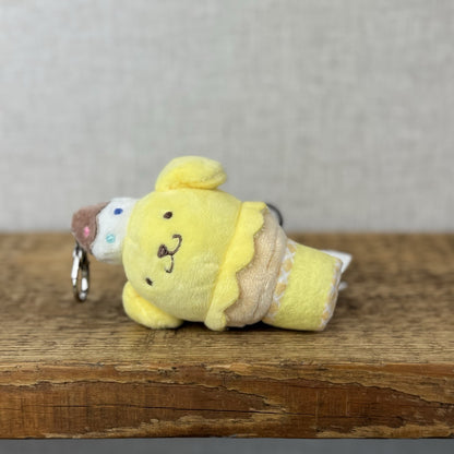 Gund Sanrio Hello Kitty And Friends Keyring - Pompompurin Ice Cream Yellow