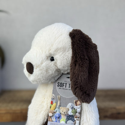 Jellycat Medium Puffles Dog Puppy - Super Soft Puppy Dog Medium Retired 12”
