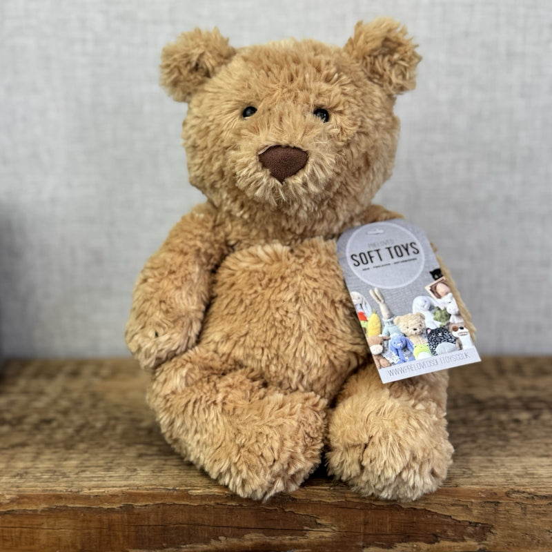 Jellycat Small Bartlesham Bear Teddy Golden Brown Vintage New Without Tags (#2)