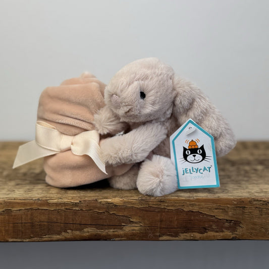 Jellycat Shooshu Bunny Soother - New With Tags - Rare Smudge Style Comforter