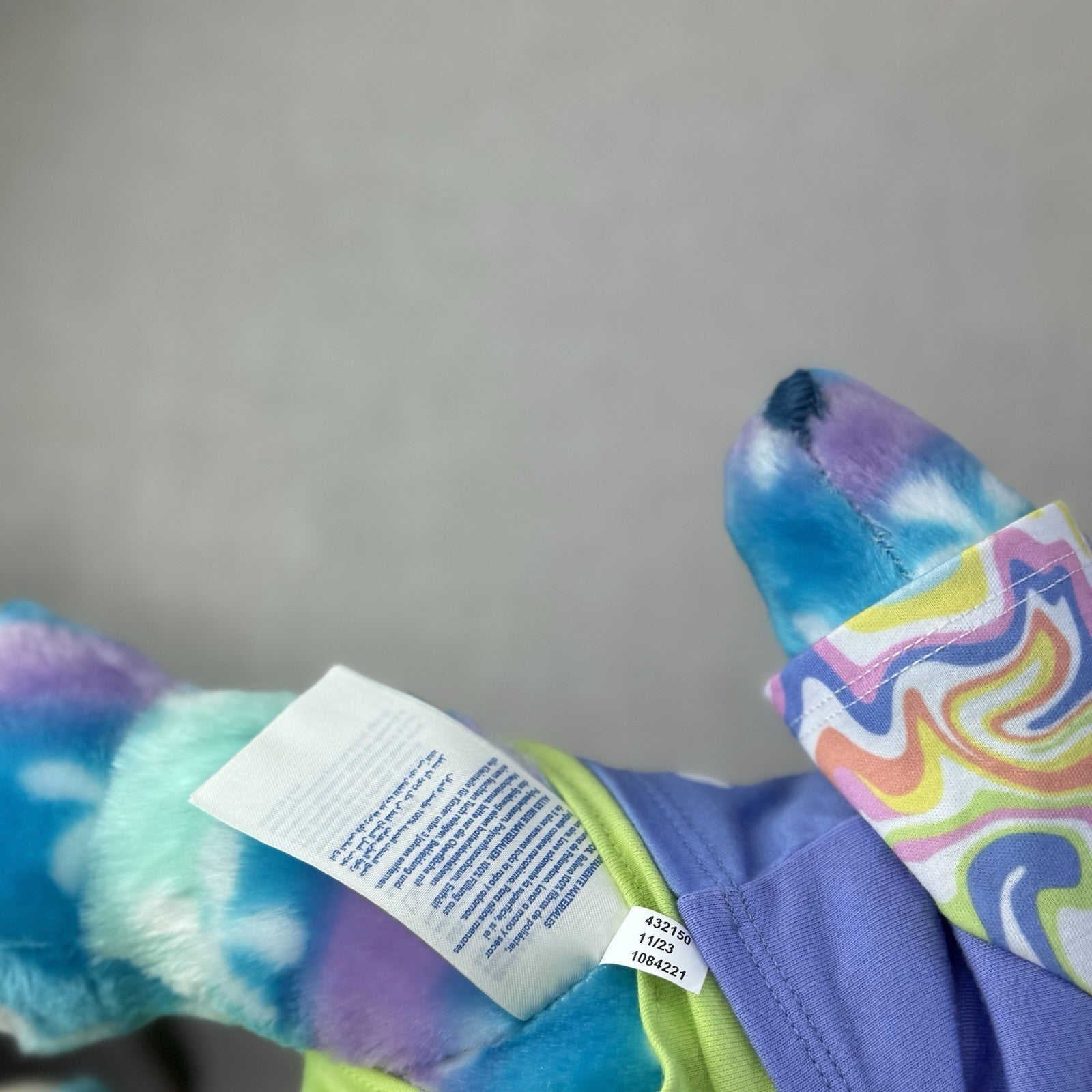 Build A Bear Disney Fun Florals Stitch - Floral Print Bab Stitch Plush Bear 17”